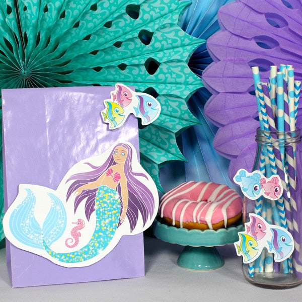 Birthday Direct's Mermaid Sparkle Party Cutouts
