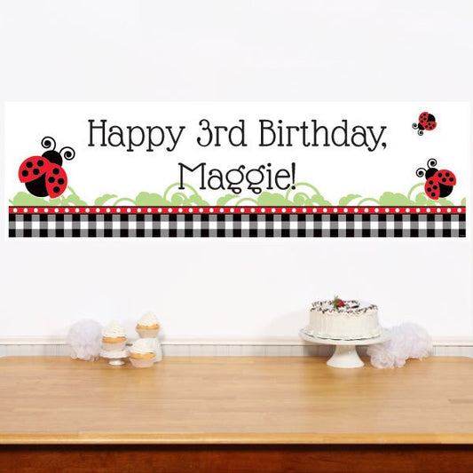 Birthday Direct's Ladybug Party Custom Banner