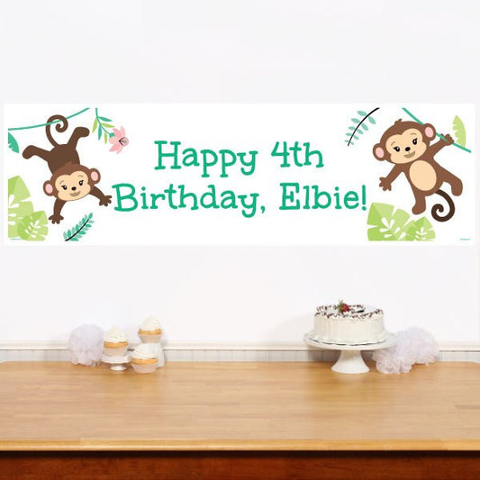 Birthday Direct's Little Monkey Party Custom Banner