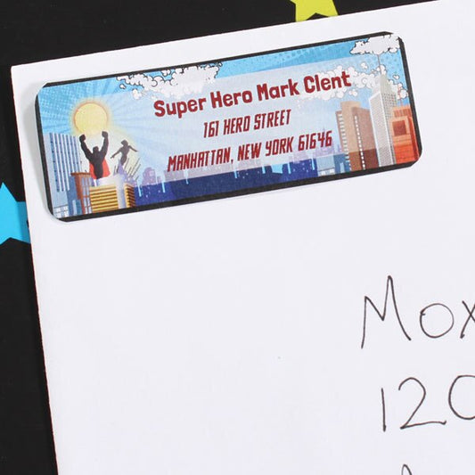 Birthday Direct's Comic Super Hero Party Address Labels
