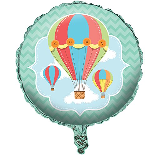 Hot Air Balloon Foil Balloon, 18 inch, each