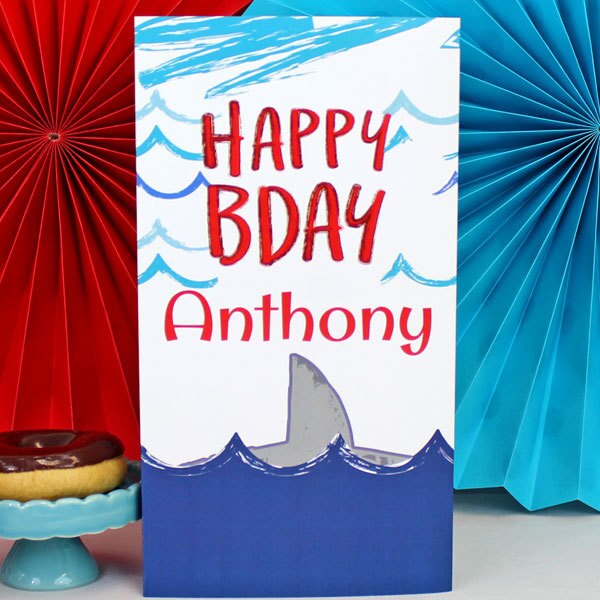 Birthday Direct's Shark Splash Birthday Custom Centerpiece