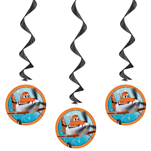 Disney Planes Dangling Swirl Decorations, 26 inch, 3 count