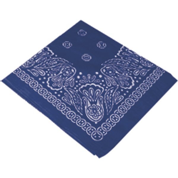 Bandana Blue Polyester, Fabric, favors, set of 12