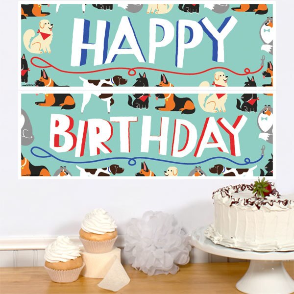 Birthday Direct's Doggy Birthday Two Piece Banners