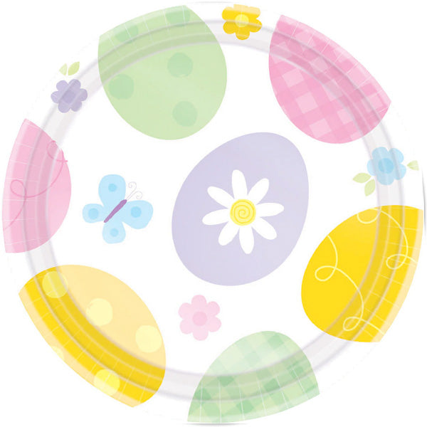 Easter Eggstravaganza Dinner Plates, 9 inch, 8 count