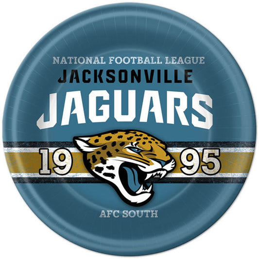 NFL Football Jacksonville Jaguars Dinner Plates, 8 count