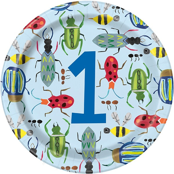 Bugs 1st Birthday Dinner Plates, 9 inch, 8 count