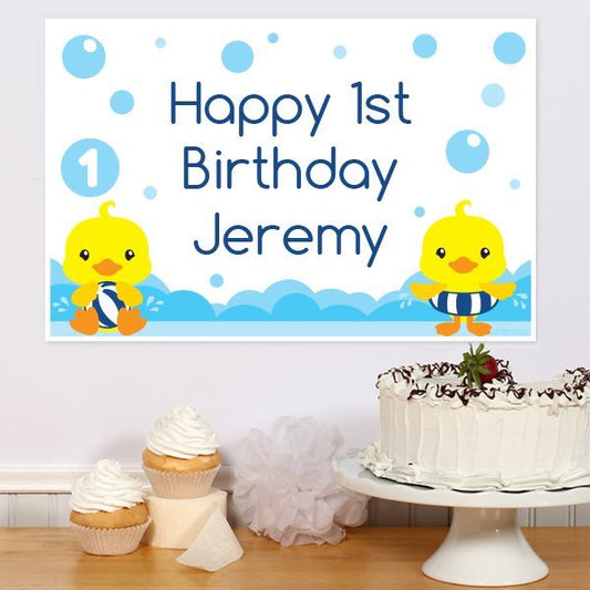 Birthday Direct's Little Ducky 1st Birthday Custom Sign