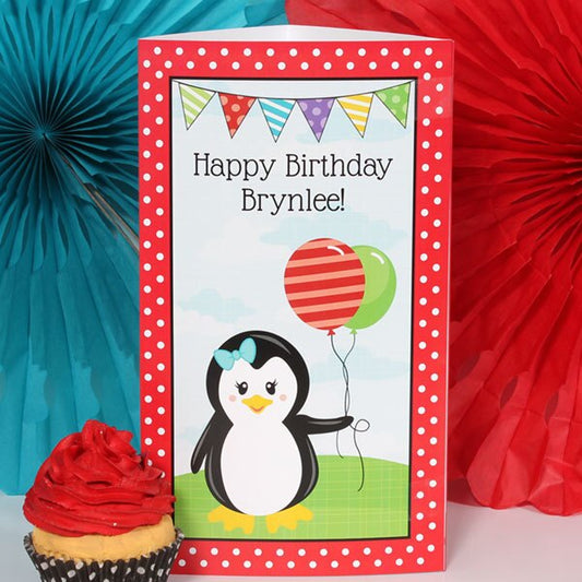 Birthday Direct's Penguin Birthday Custom Centerpiece