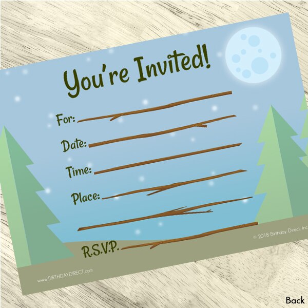 Birthday Direct's Camping Party Invitations