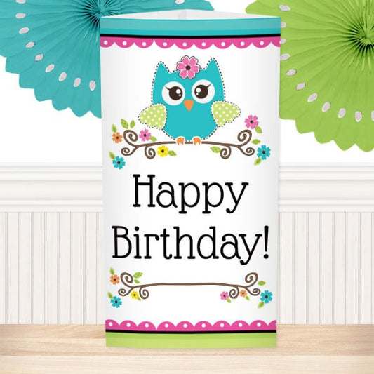 Birthday Direct's Little Owl Birthday Tall Centerpiece