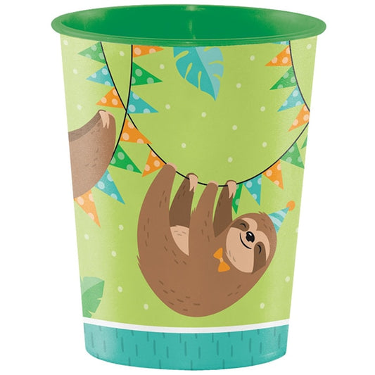 Sloth Party Plastic Favor Cups, 16 ounce, set of 6