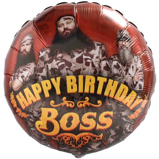 Duck Dynasty Happy Birthday Boss Foil Balloon, 18 inch, each