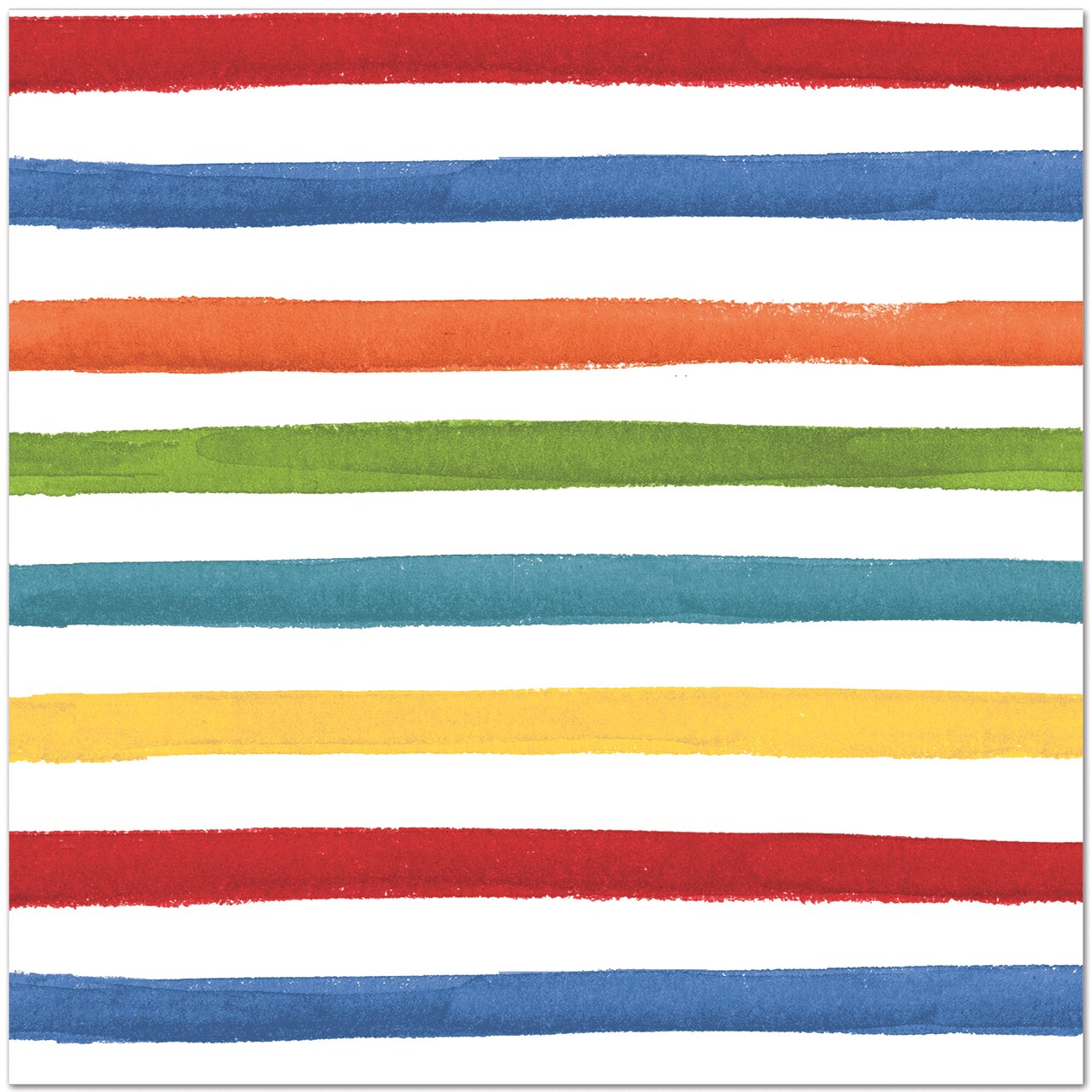 Multicolored Dots and Stripes Lunch Napkins, 6.5 inch fold, set of 16