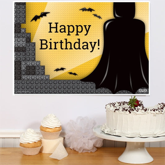 Lock Blocks Bat Birthday Sign, 8.5x11 Printable PDF Digital Download by Birthday Direct