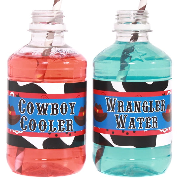 Birthday Direct's Cowpoke Party Water Bottle Labels