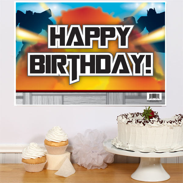 Convertabots Birthday Sign, 8.5x11 Printable PDF Digital Download by Birthday Direct