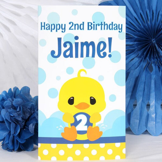 Birthday Direct's Little Ducky 2nd Birthday Custom Centerpiece