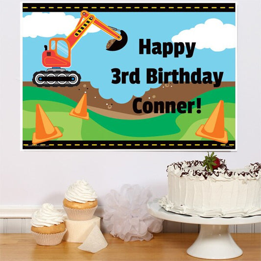 Birthday Direct's Construction Party Custom Sign