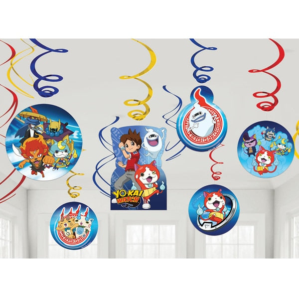 Yo-Kai Watch Swirl Decorations, 5 inch cut-out, set of 12