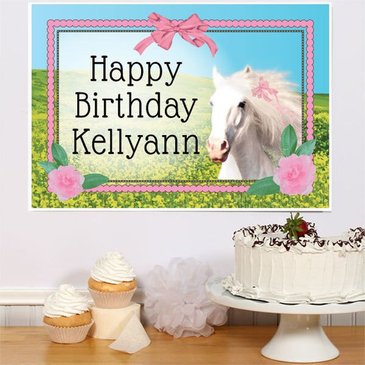 Birthday Direct's Horse Style Party Custom Sign