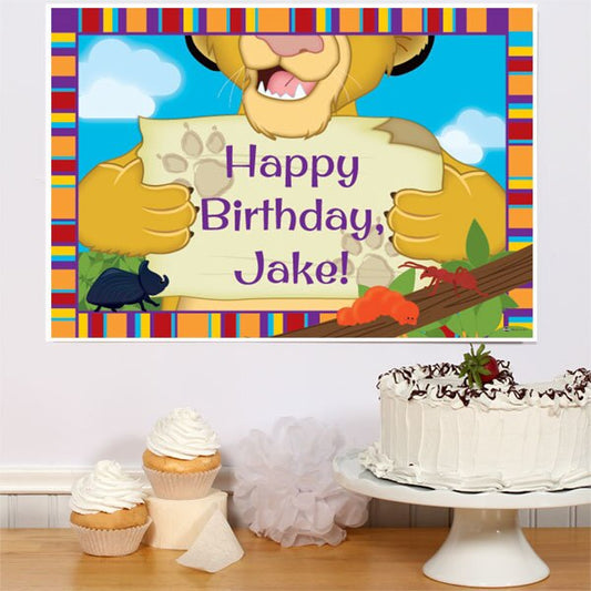 Birthday Direct's Little Lion Party Custom Sign