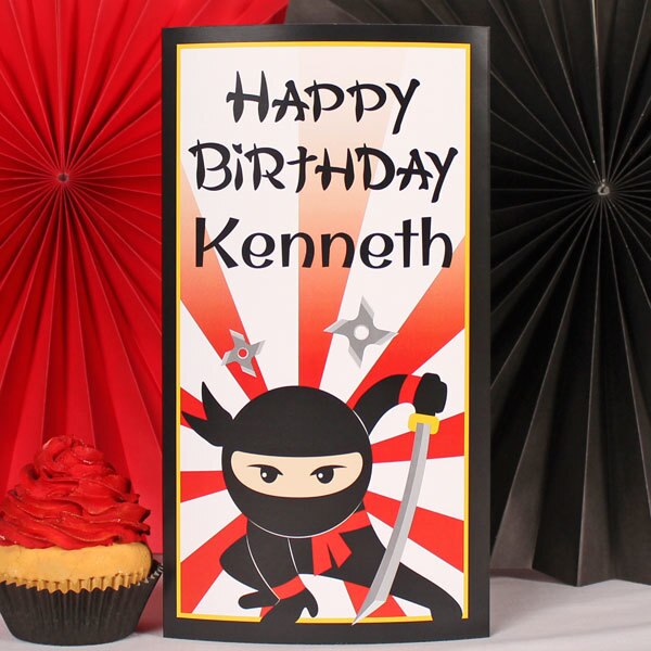 Birthday Direct's Little Ninja Birthday Custom Centerpiece