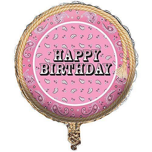 Bandana Pink Foil Balloon, 18 inch, each