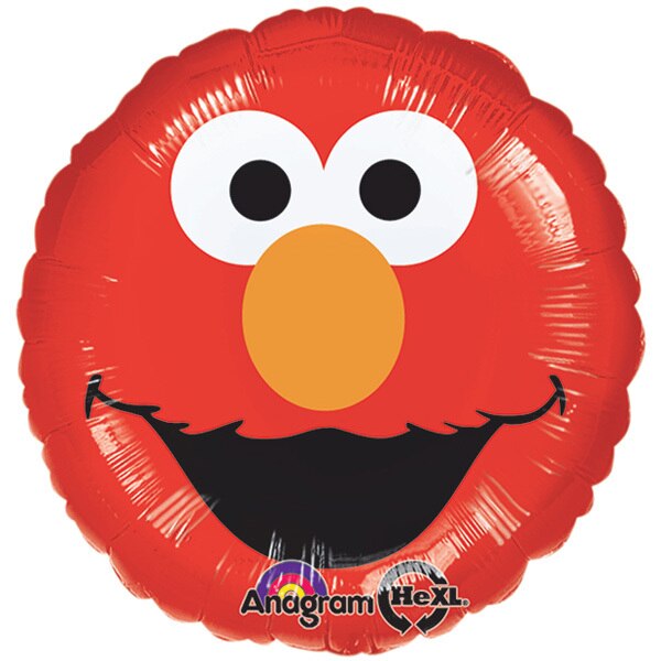 Sesame Street Elmo Smiley Foil Balloon, 18 inch, each