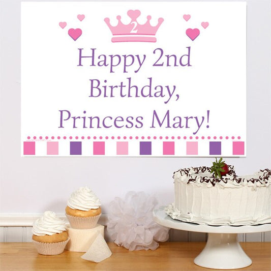 Birthday Direct's Little Princess 2nd Birthday Custom Sign
