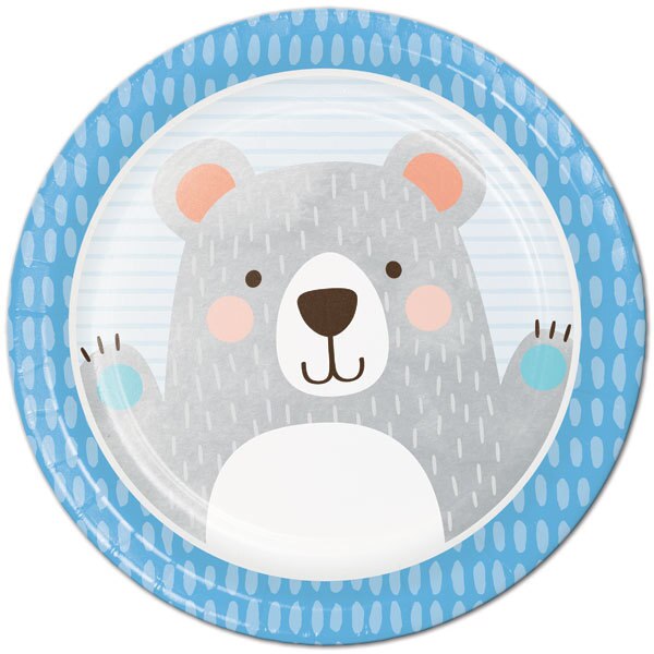 Little Bear Party Dinner Plates, 9 inch, 8 count