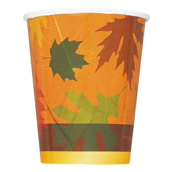 Fall Turning Leaves Cups, 9 oz, 8 ct