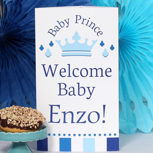 Birthday Direct's Little Prince Baby Shower Custom Centerpiece
