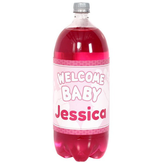Birthday Direct's Girl Baby Shower Custom Bottle Labels