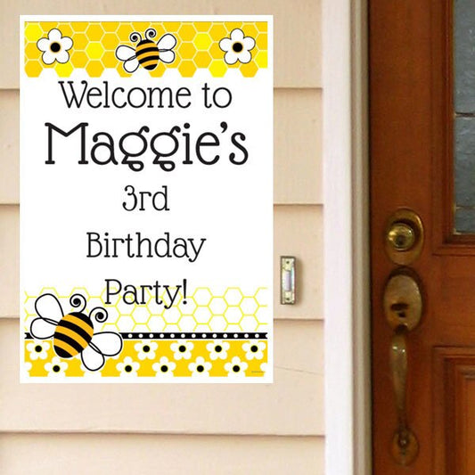 Birthday Direct's Bumble Bee Party Custom Door Greeter