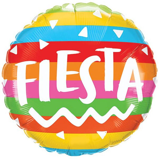 Fiesta Fun Foil Balloon, 18 inch, each