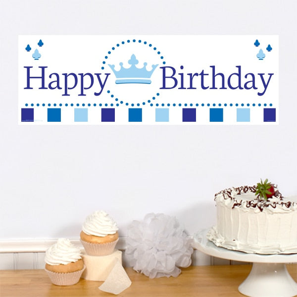 Little Prince Birthday Tiny Banner, 8.5x11 Printable PDF Digital Download by Birthday Direct