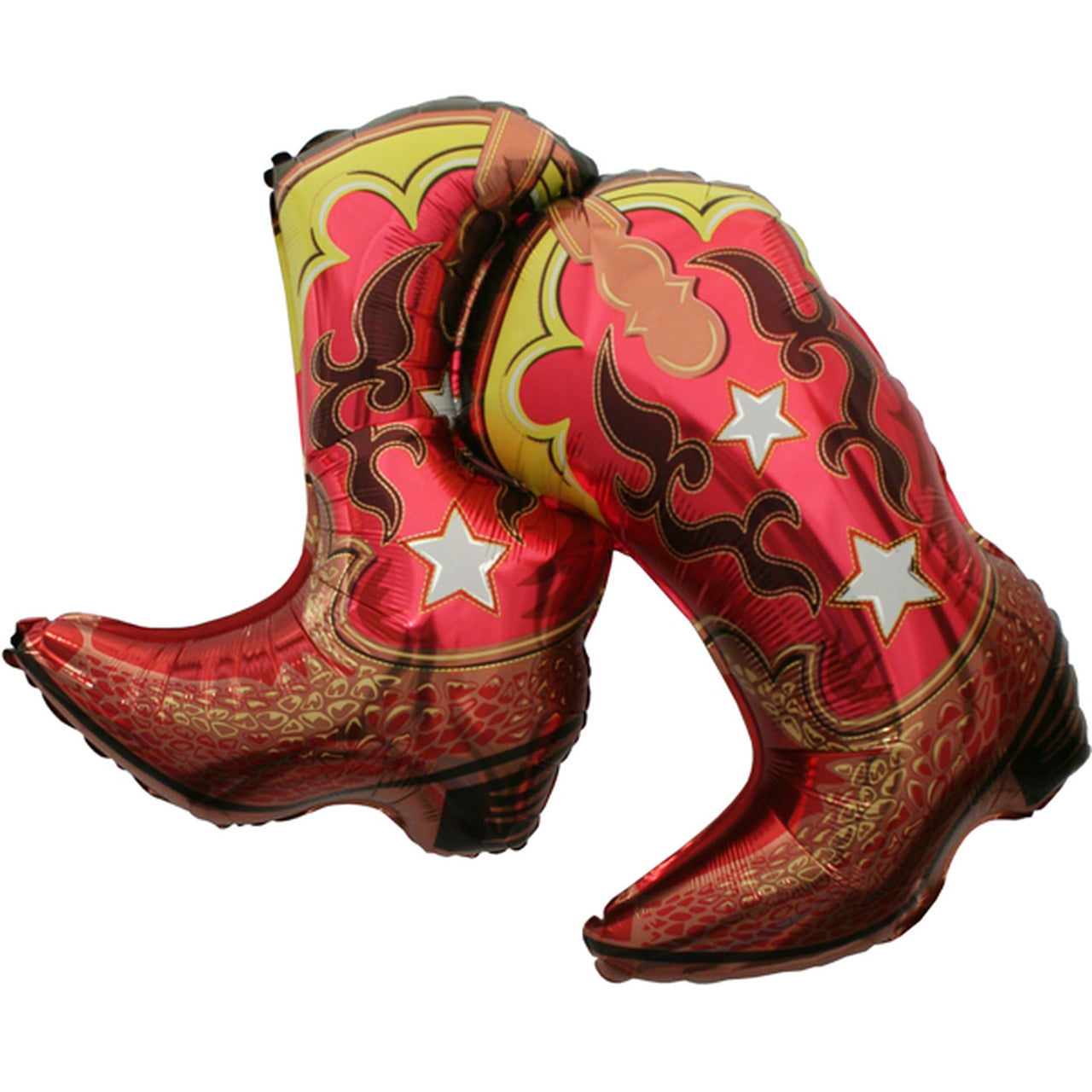 Cowboy Dancing Boots Large Shape Foil Balloon, 36 inch, each