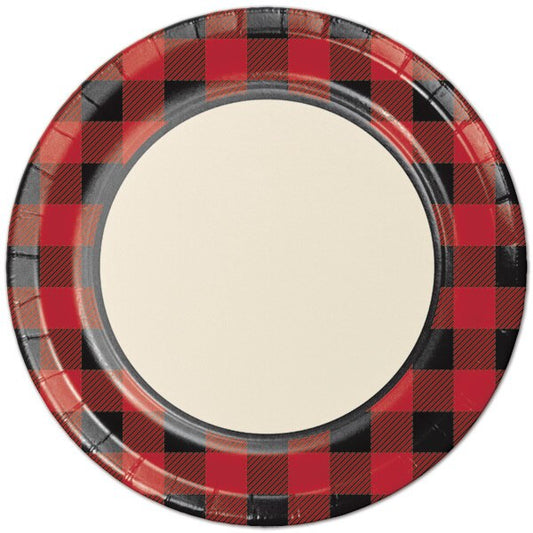 Buffalo Plaid Dinner Plates, 9 inch, 8 count