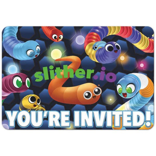 Slitherio Invitations, Fill In with Envelopes, 6.25 x 4.25 in, 8 ct
