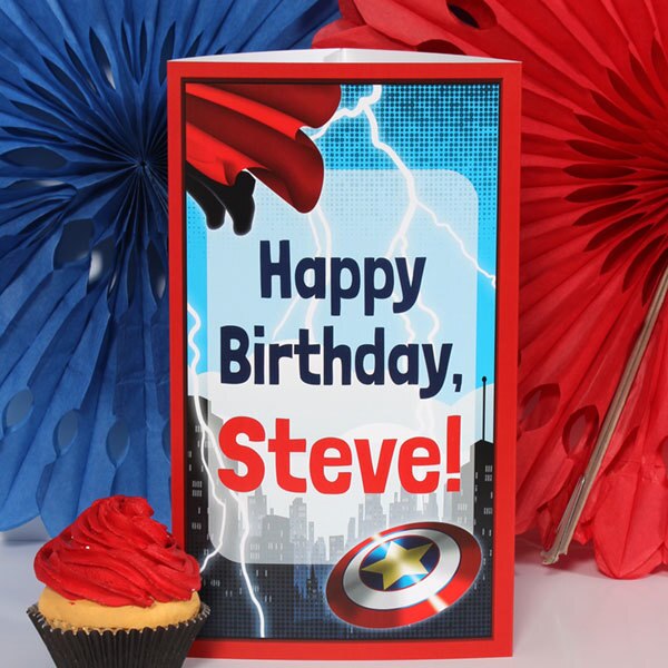 Birthday Direct's Avenging Super Hero Birthday Custom Centerpiece