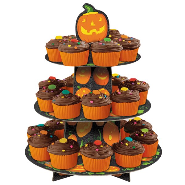 Halloween Pumpkin Cupcake Stand
