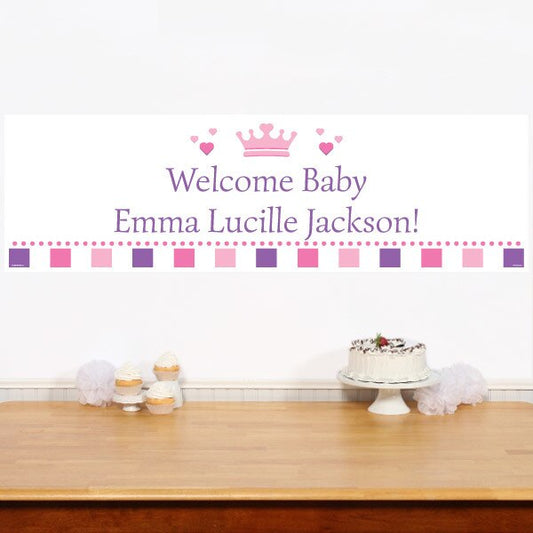 Birthday Direct's Little Princess Baby Shower Custom Banner