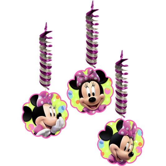 Disney Minnie Mouse Bow-tique Dangling Cutouts, 36 inch, 3 count