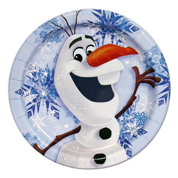 Disney Frozen Olaf Dessert Plates, 7 inch, 8 count