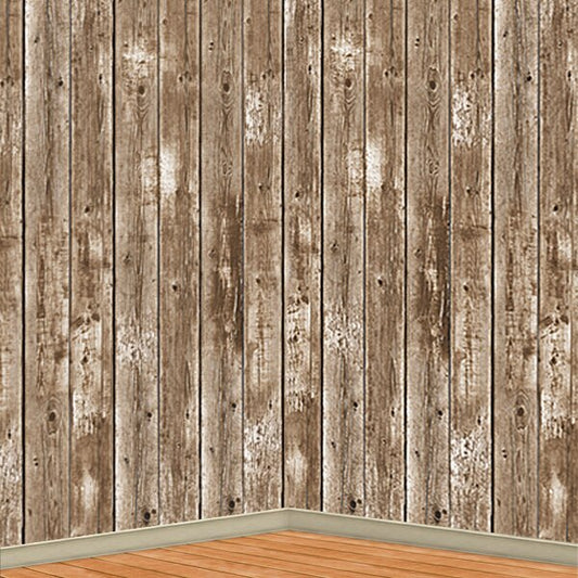 Weathered Wood Party or Photo Backdrop, 4 x 30 feet, each