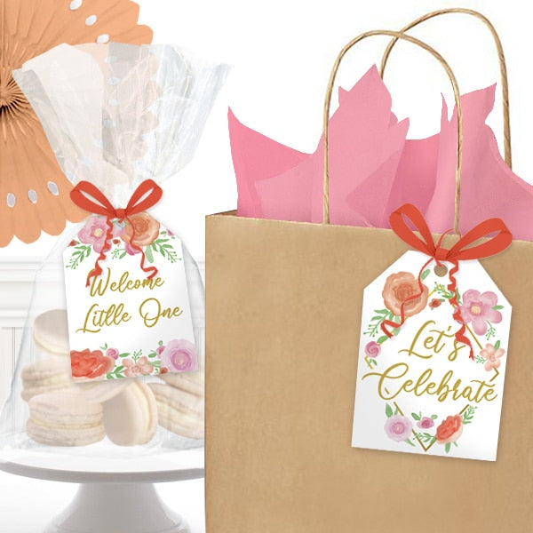 Birthday Direct's Floral Baby Shower Favor Tags