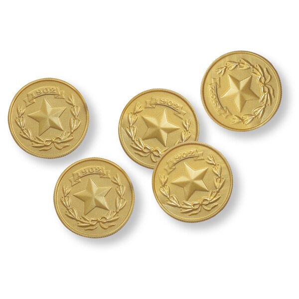 Gold Coins, favor, set of 24