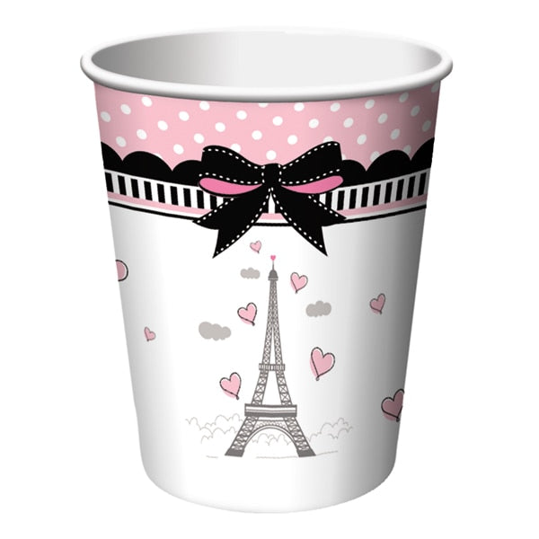Paris Ooh La La Party Cups, 9 oz, 8 ct